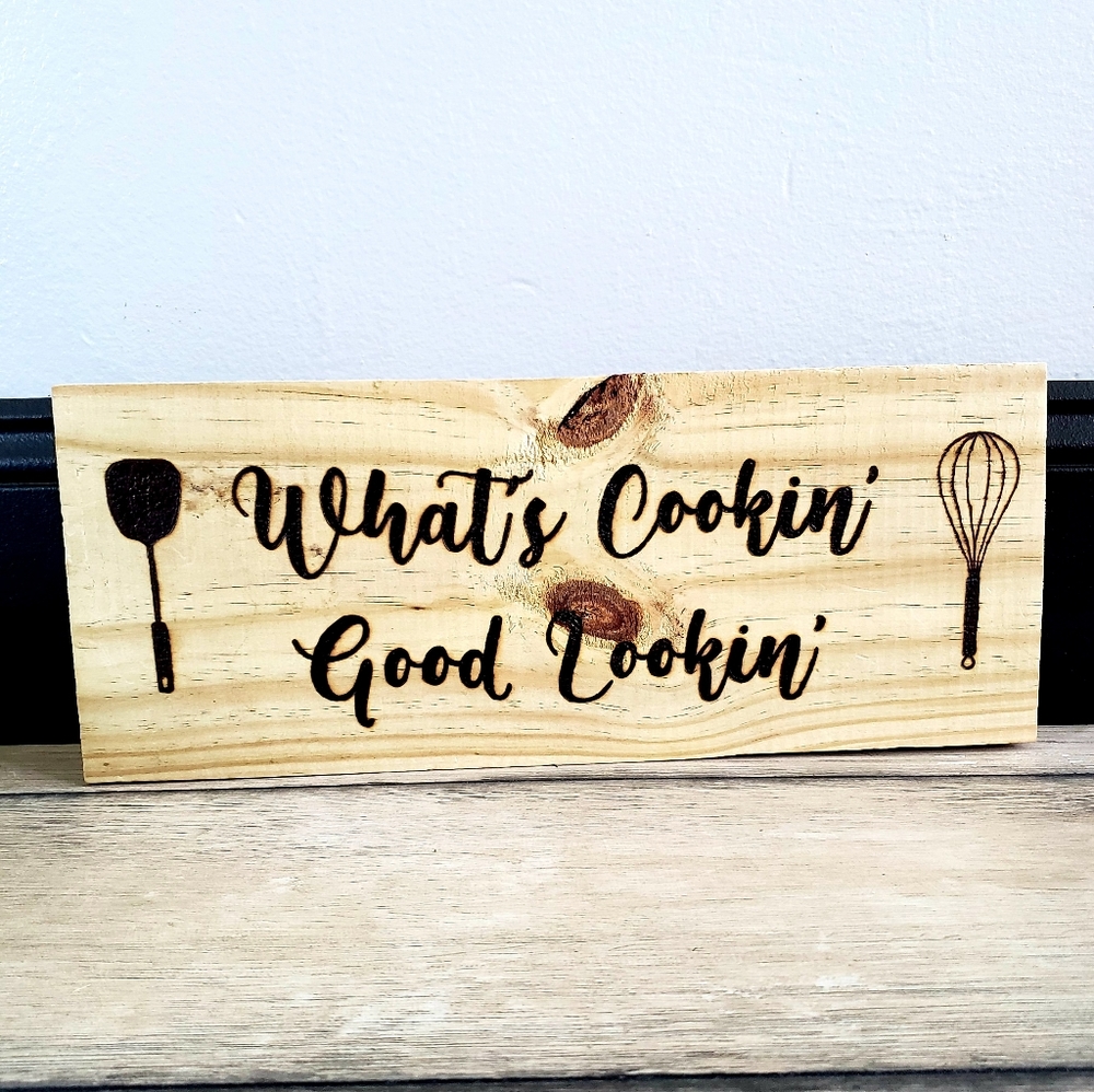 Wood Burned Sign